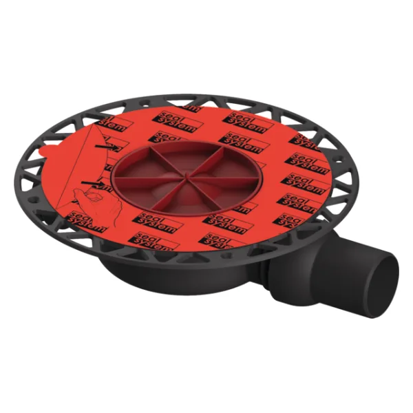 Сифон TECEdrainpoint S DN 50, низкий горизонтальный, с универсальным фланцем Seal System