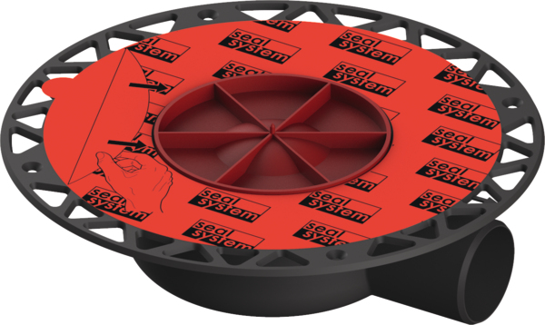 Сифон TECEdrainpoint S DN 50, для террас горизонтальный, с универсальным фланцем Seal System