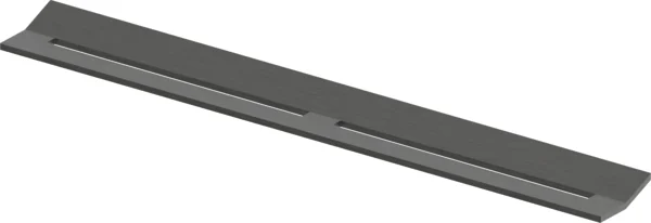 TECEdrainprofile алынбалы сәндік панелі, тот баспайтын болат, «Brushed Black Chrome / сатин, қара»