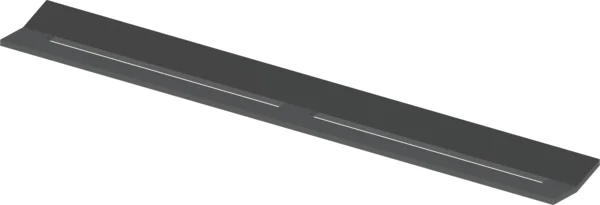 Съемная декоративная панель TECEdrainprofile, нержавеющая сталь, «Polished Black Chrome / глянец, че