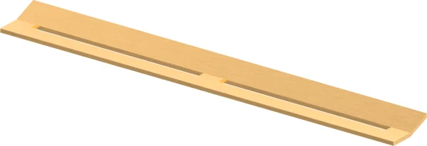 TECEdrainprofile алынбалы сәндік панелі, тот баспайтын болат, «Brushed Gold Optic / сатин, алтын жалатылған»