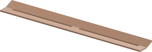 TECEdrainprofile алынбалы сәндік панелі, тот баспайтын болат, «Brushed Red Gold / сатин, қызыл алтын»