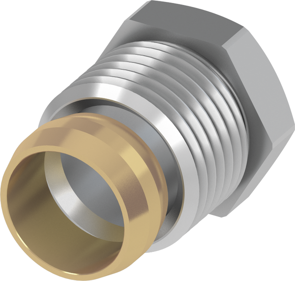 Концовка для монтажной трубы 15 х 1/2''
