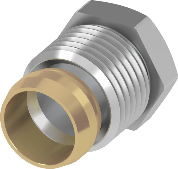 Концовка для монтажной трубы 15 х 1/2''
