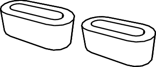 Резеңке амортизаторлар (2 дана)