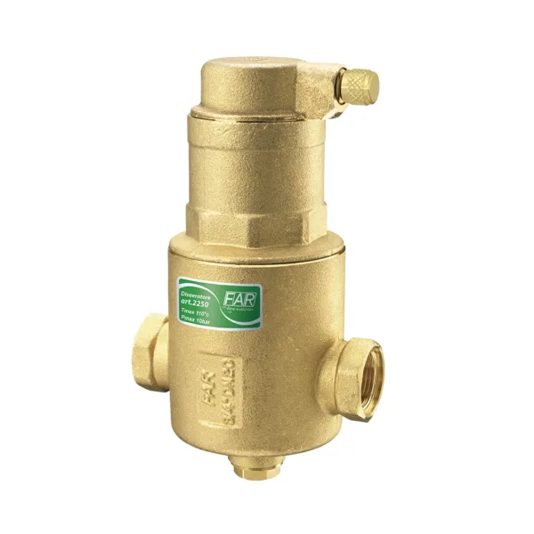 Деаэратор 1 1/4″ ішкі бұранда, бітеуіші бар төменгі тесік 1/2″, PN 10 бар, T(max) +110 °C, kvs 32,4 м³/сағ, FAR
