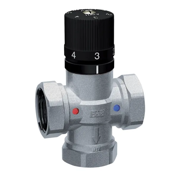 Термостаттық араластырғыш 1/2″ ішкі бұранда, Т(max) 95 °C, FAR