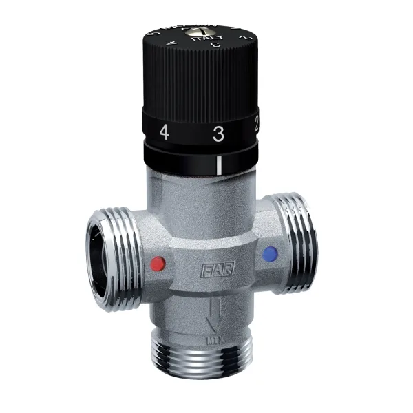 Термостаттық араластырғыш 3/4″ сыртқы бұранда, Т(max) 95 °C, FAR