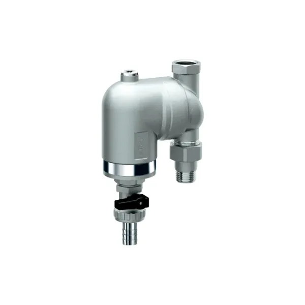 Фильтр с поворотным соединением, 1/2", ВР-НР, 100 мкм, под манометр, Tmax: 95 °С, 25 бар FAR